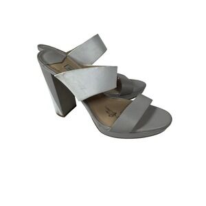 Diane Von Furstenberg Bruges Double Leather Strap Sandals Size 8